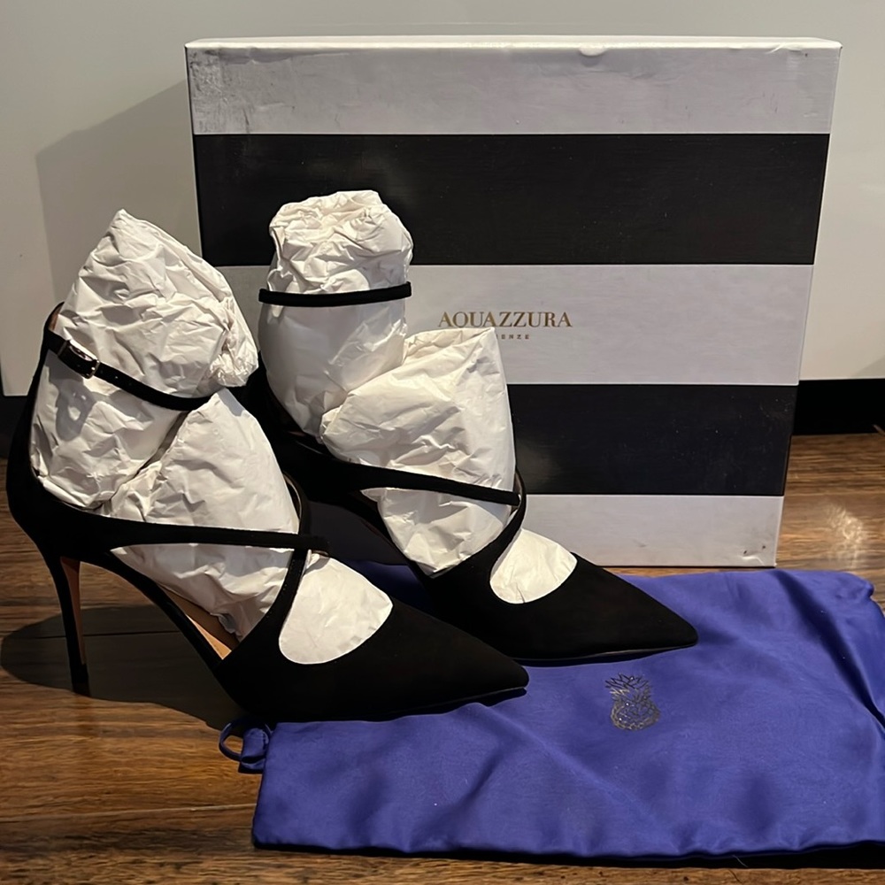 Authentic Aquazzura Viviana pump 85